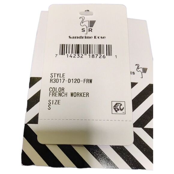 Free People Minimalist Basic Navy Small T-Shirt Sandrine Rose Virgin Label NEW - Picture 7 of 8